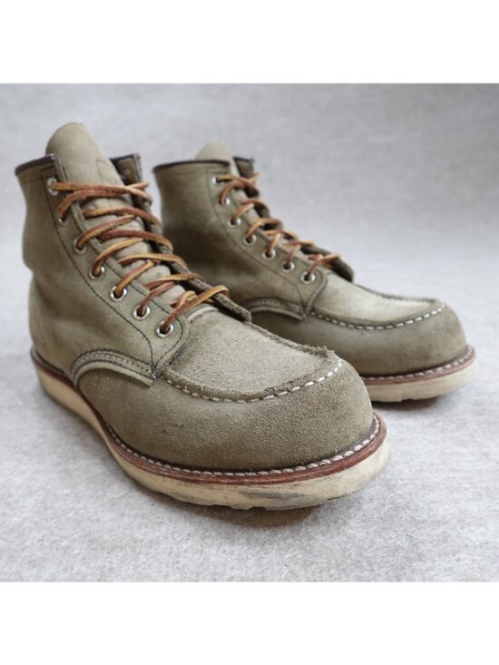 Red Wing Boots 8.5 Gray Suede Roughout 8139 Nigel Cabourn 2010 main image 12